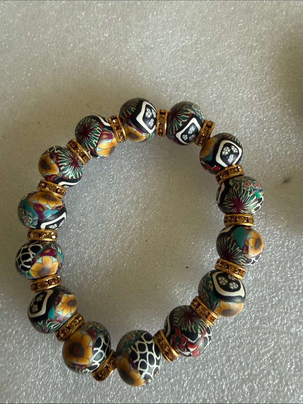 She Beads Intentional Bead by Sandy Rueve Hand Rolled Clay Beaded Jewelry Set - Picture 4 of 6